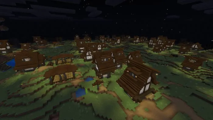 Город жителей ночью