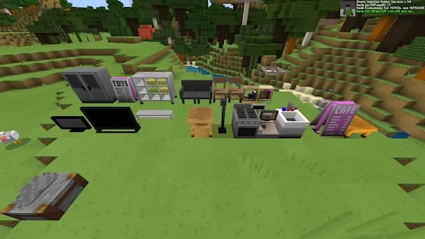 Новые блоки мебели в Майнкрафт