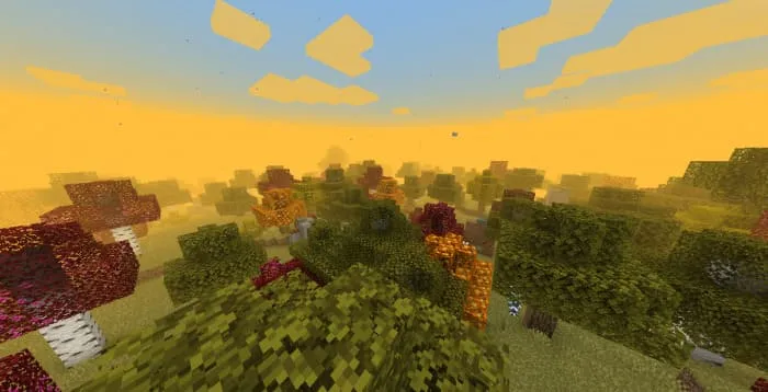 Осенний туман в Майнкрафт