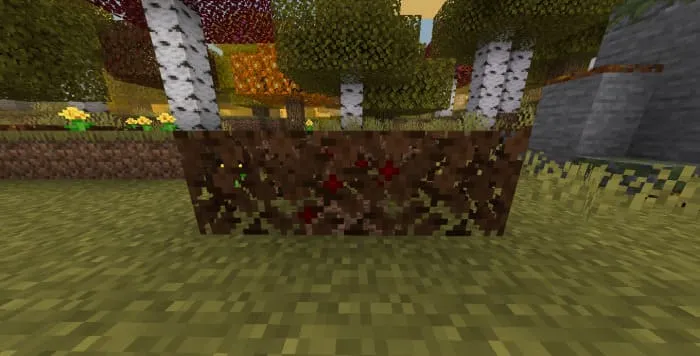 Коричневая осенняя листва