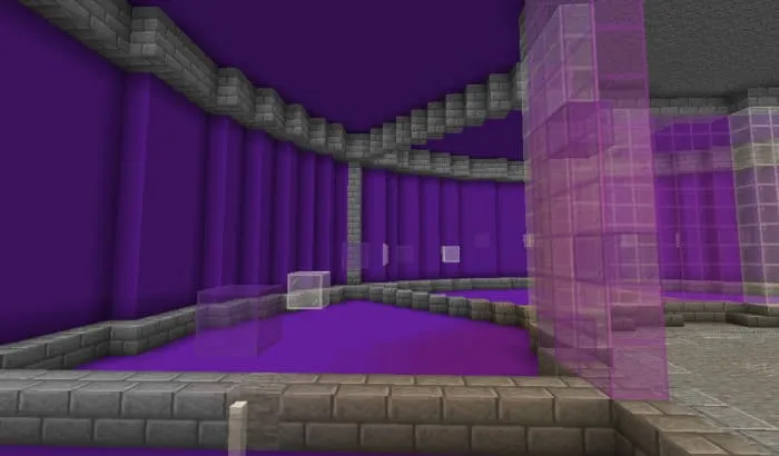 Паркур уровень с розовыми блоками