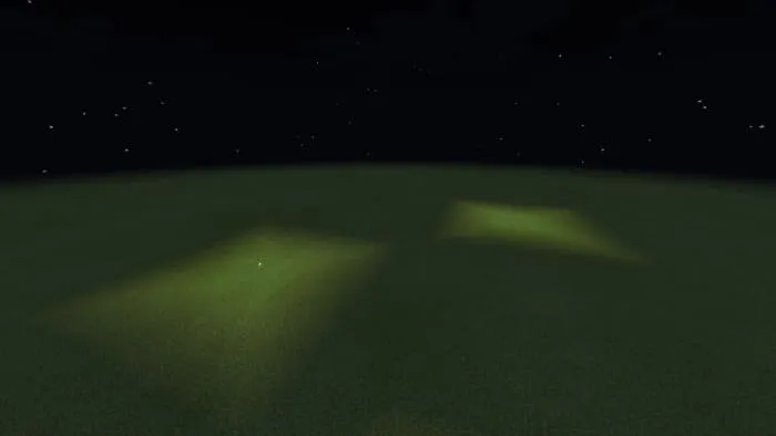 Свет от факела и лампочки