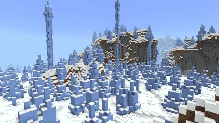 Ледяной мир в Майнкрафт