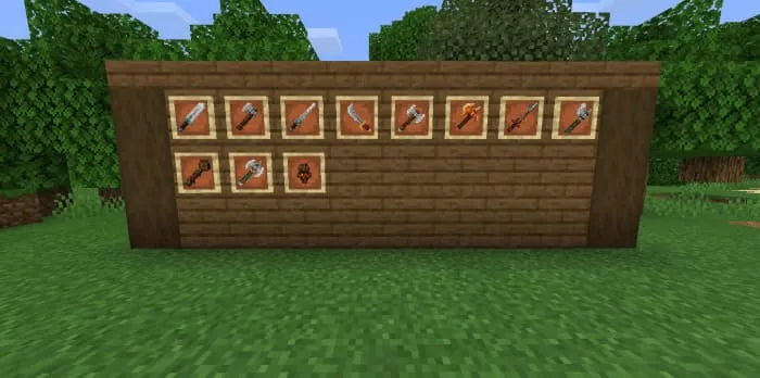 Новые мечи из Minecraft Dungeons