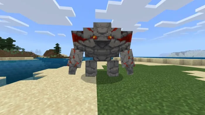 Голем красного камня в Майнкрафт