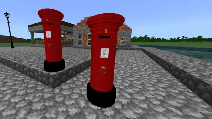 Блок в виде почтового ящика