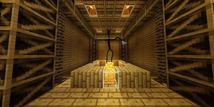 Мультяшный кот на хоррор карте