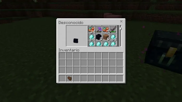 Интерфейс рюкзака Края