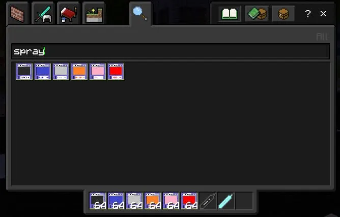 Спреи в Майнкрафт для покраски
