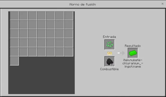 Крафт уранового слитка