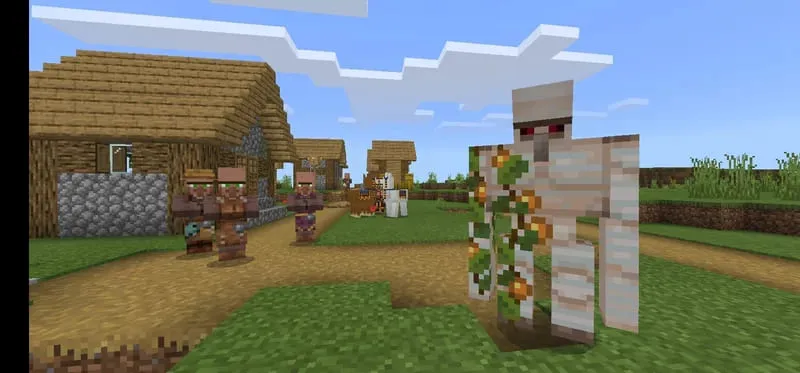 Жители и Железный голем