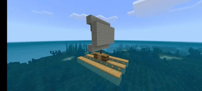 Плот посреди океана