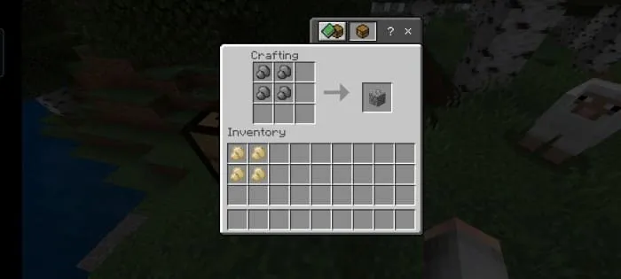 Крафт булыжника из гальки