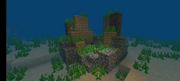 Затонувший в море дом жителя