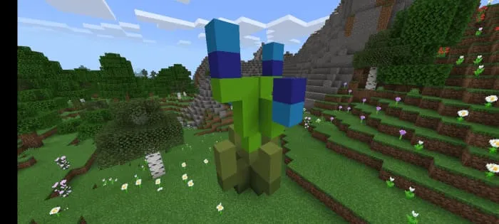 Гигантский синий цветок