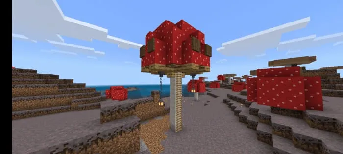 Грибной дом на острове