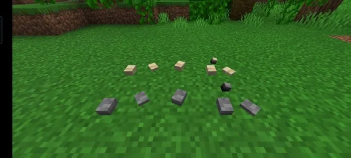 Небольшие камни в Minecraft