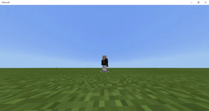 Игрок появился в суперплоском мире