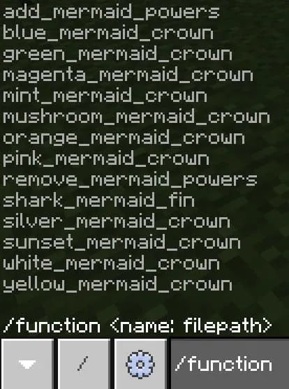 Функция становления русалкой