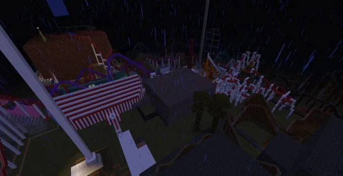 Американские горки ночью