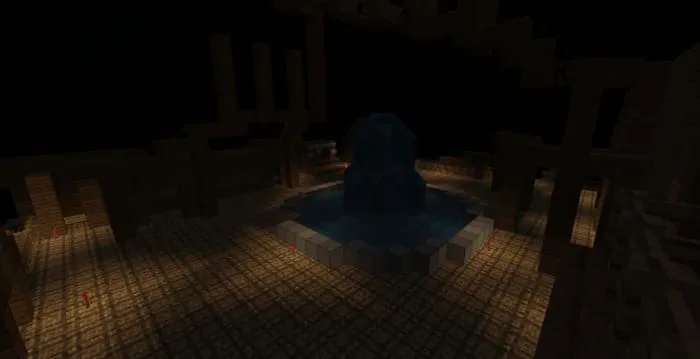 Комната с фонтаном