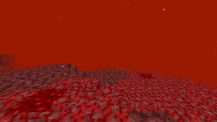 Игрок внутри лавы