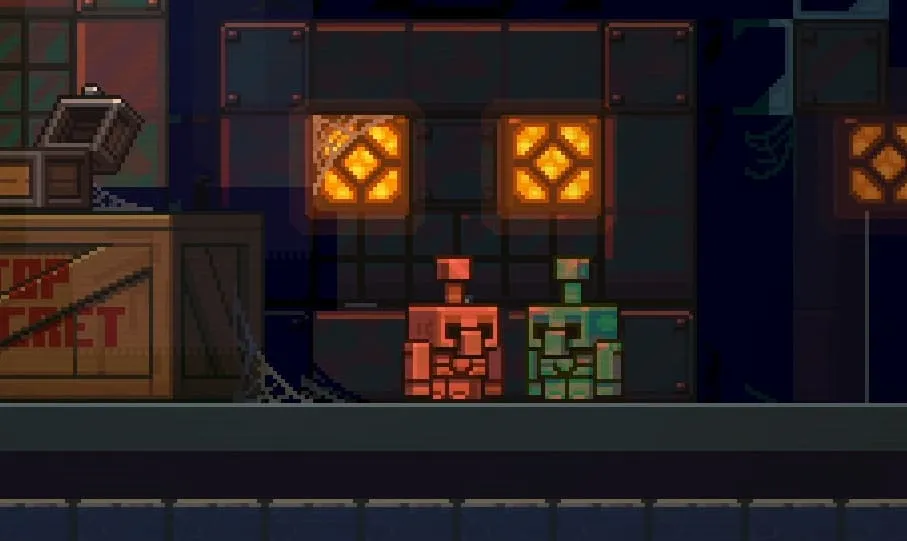 Моб Медный голем пиксельный