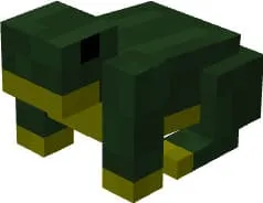 Вид лягушки в Майнкрафт