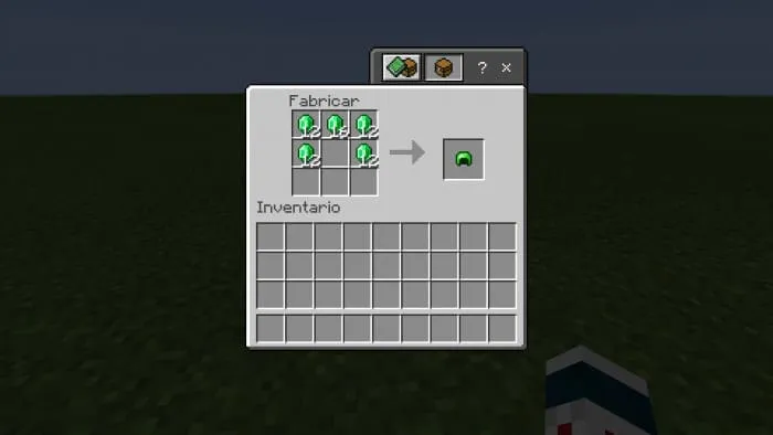 Крафт изумрудного шлема