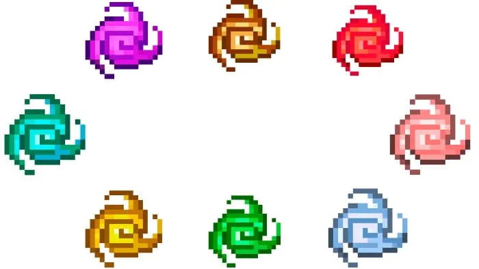 Вид самоцветов эссценции