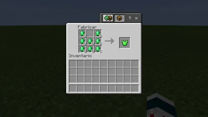 Крафт изумрудного нагрудника