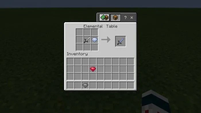 Крафт голубого элементального меча