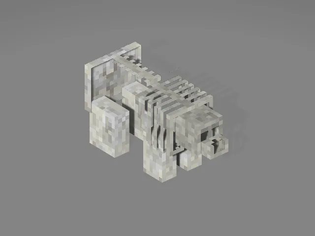 Скелетный полярный медведь