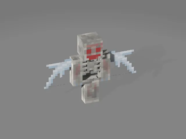 Злой досаждатель в виде скелета