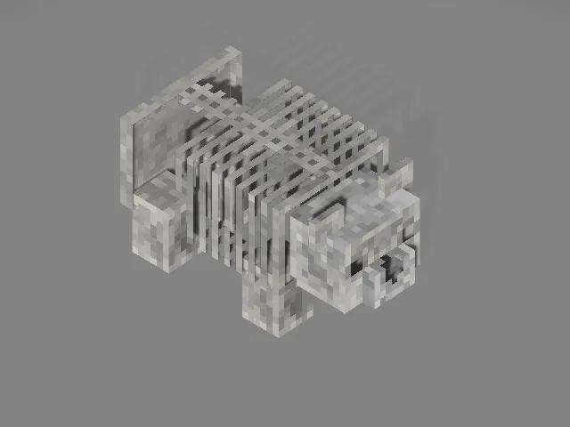 Панда в виде скелета