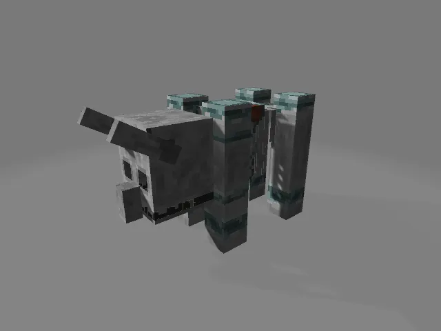 Разоритель-скелет в Майнкрафт