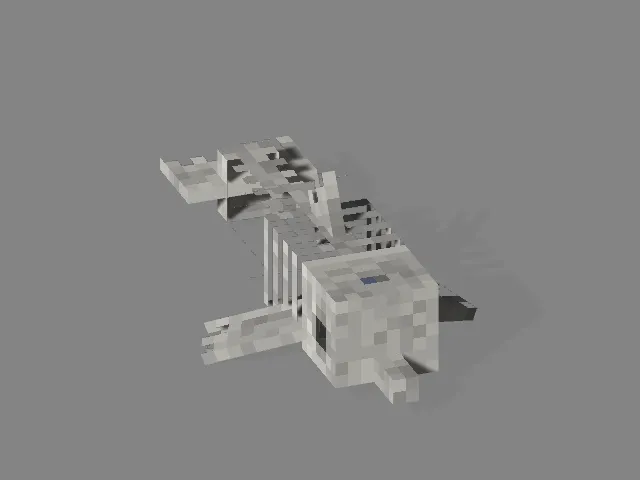 Скелетный дельфин