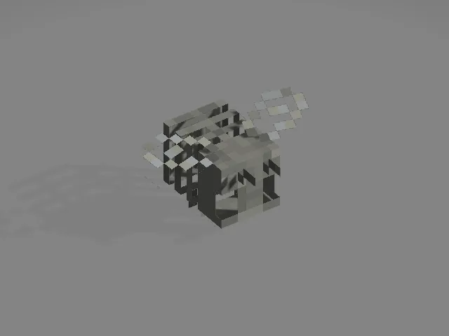 Пчела в виде скелета