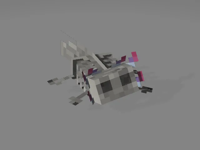 Скелетный аксолотль