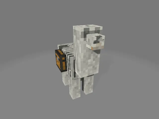 Лама в виде скелета