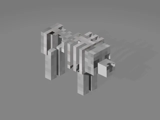 Волк-скелет