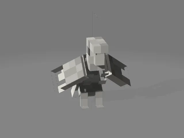 Скелетный попугай