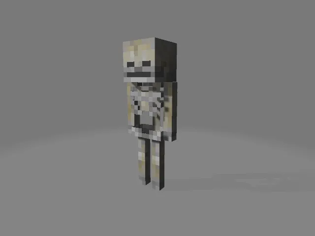 Скелетный отброс в Minecraft
