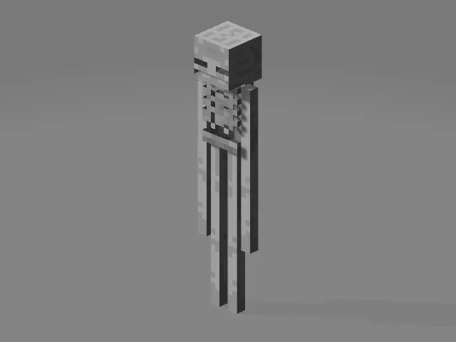 Эндермен в виде скелета