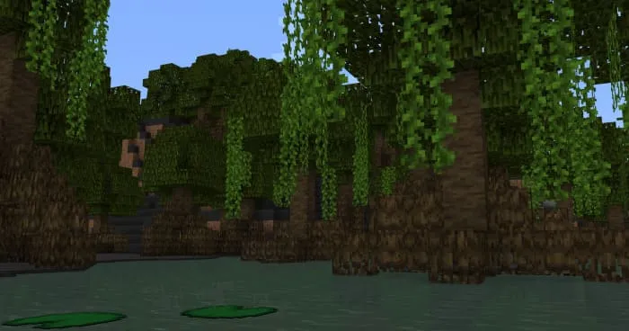 Мангровые деревья в болоте