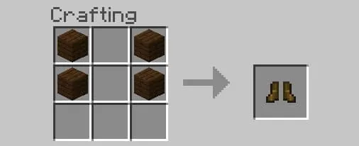 Крафт ботинок из досок темного дуба