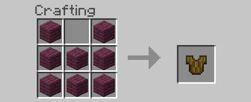 Крафт нагрудника из багровых досок