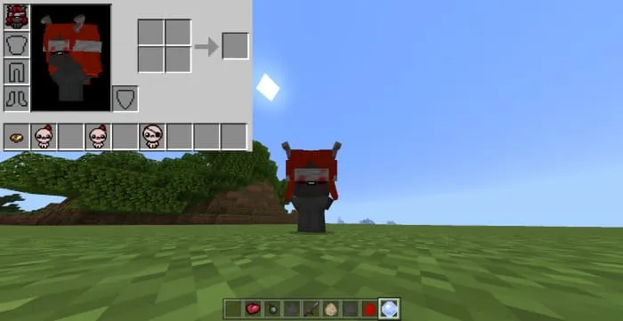 4д скин на игроке из Айзека