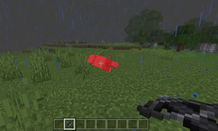 Снаряд арбалета попал в цель