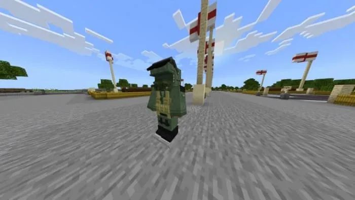 Вид экипировки летчика в Майнкрафт